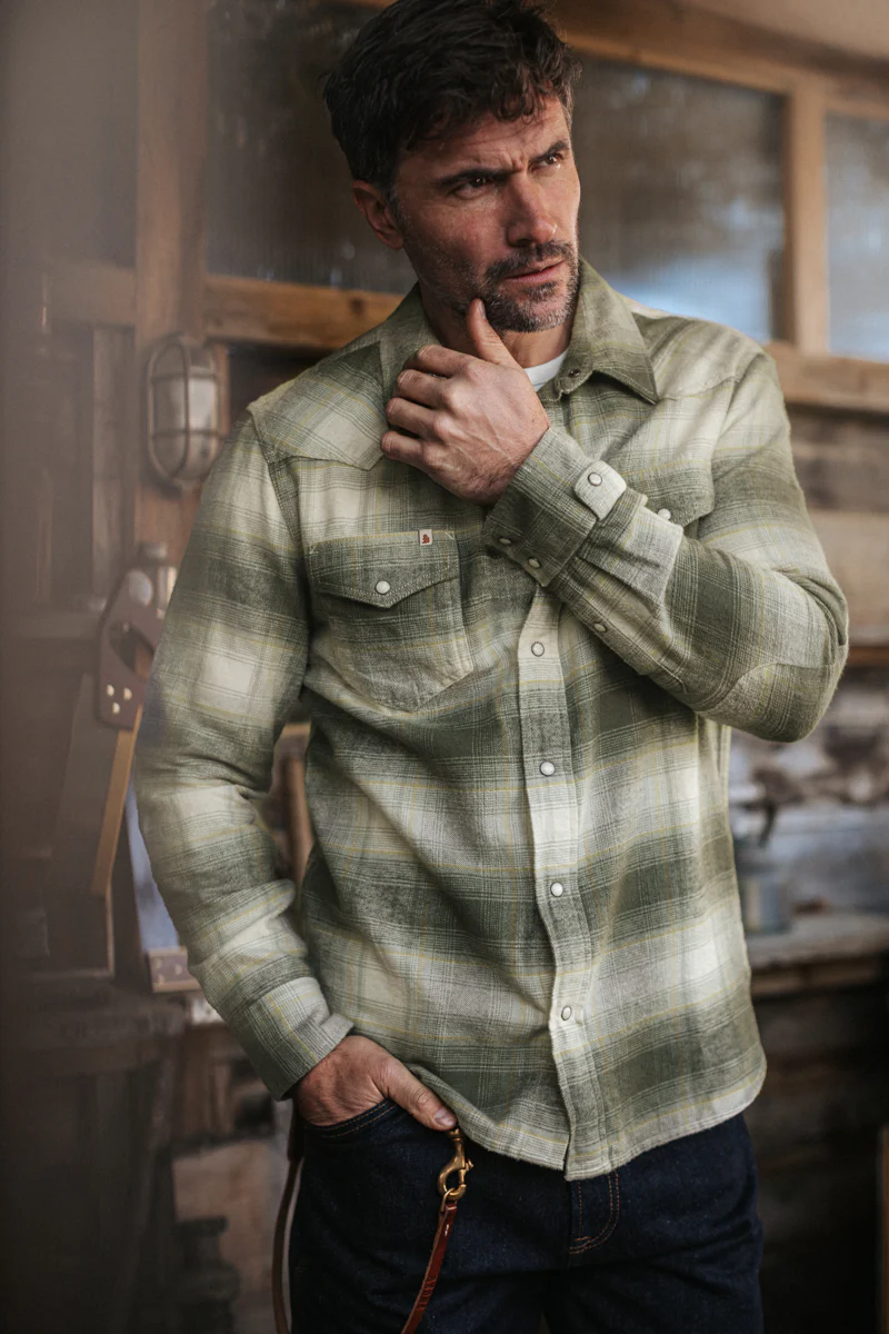 &SONS River Green Western Shirt - Image 5
