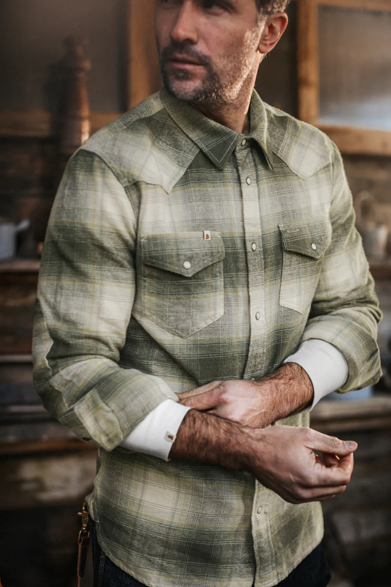 &SONS River Green Western Shirt - Image 6