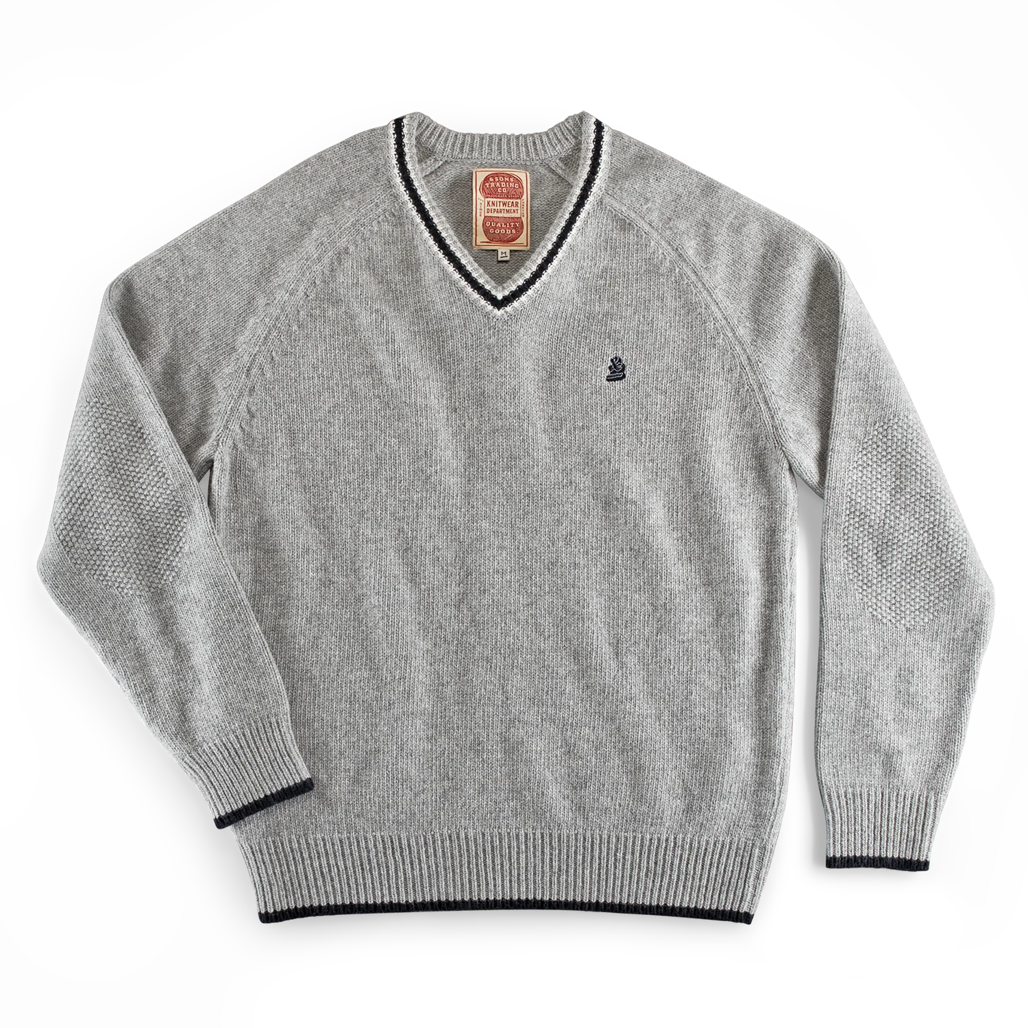 &SONS Rockingham Jumper Grey Marl - Image 6