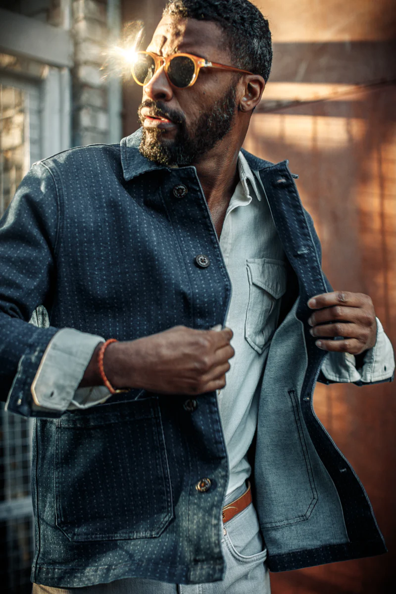 &SONS Stockton Jacket Indigo - Image 3