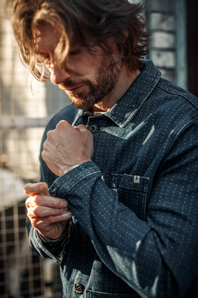 &SONS Stockton Jacket Indigo - Image 4