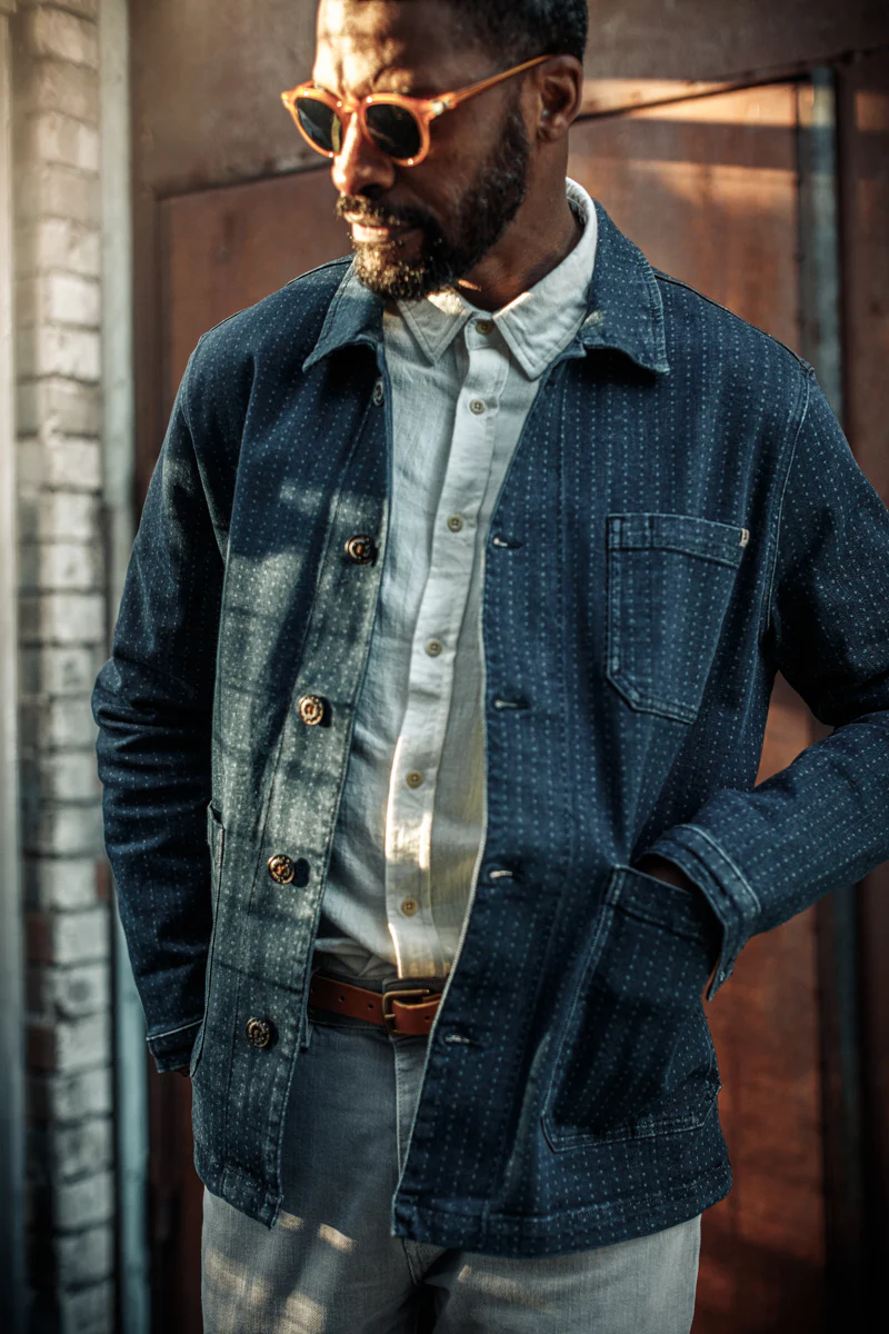 &SONS Stockton Jacket Indigo - Image 6