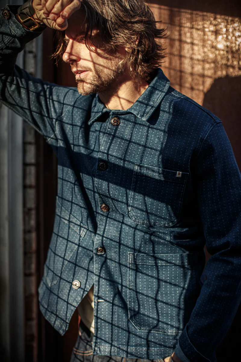 &SONS Stockton Jacket Indigo - Image 7