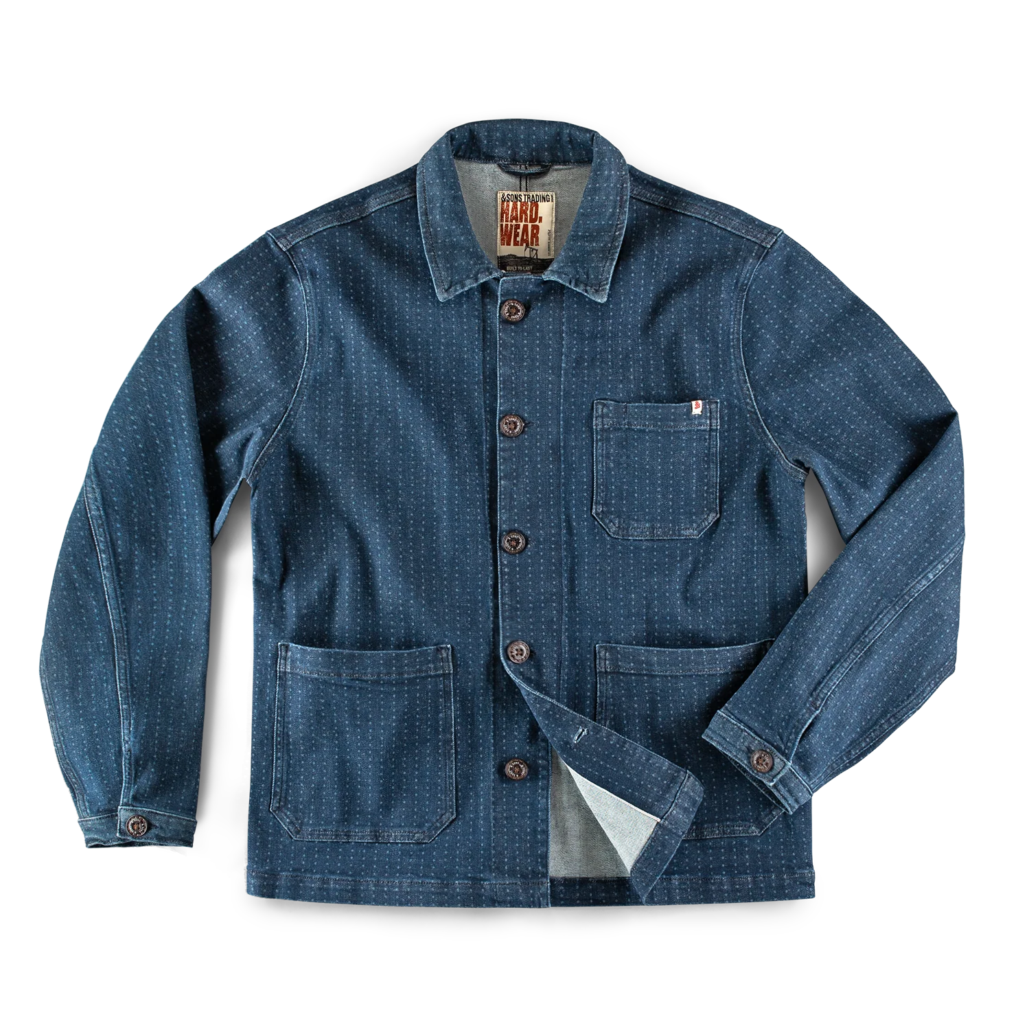 &SONS Stockton Jacket Indigo - Image 9