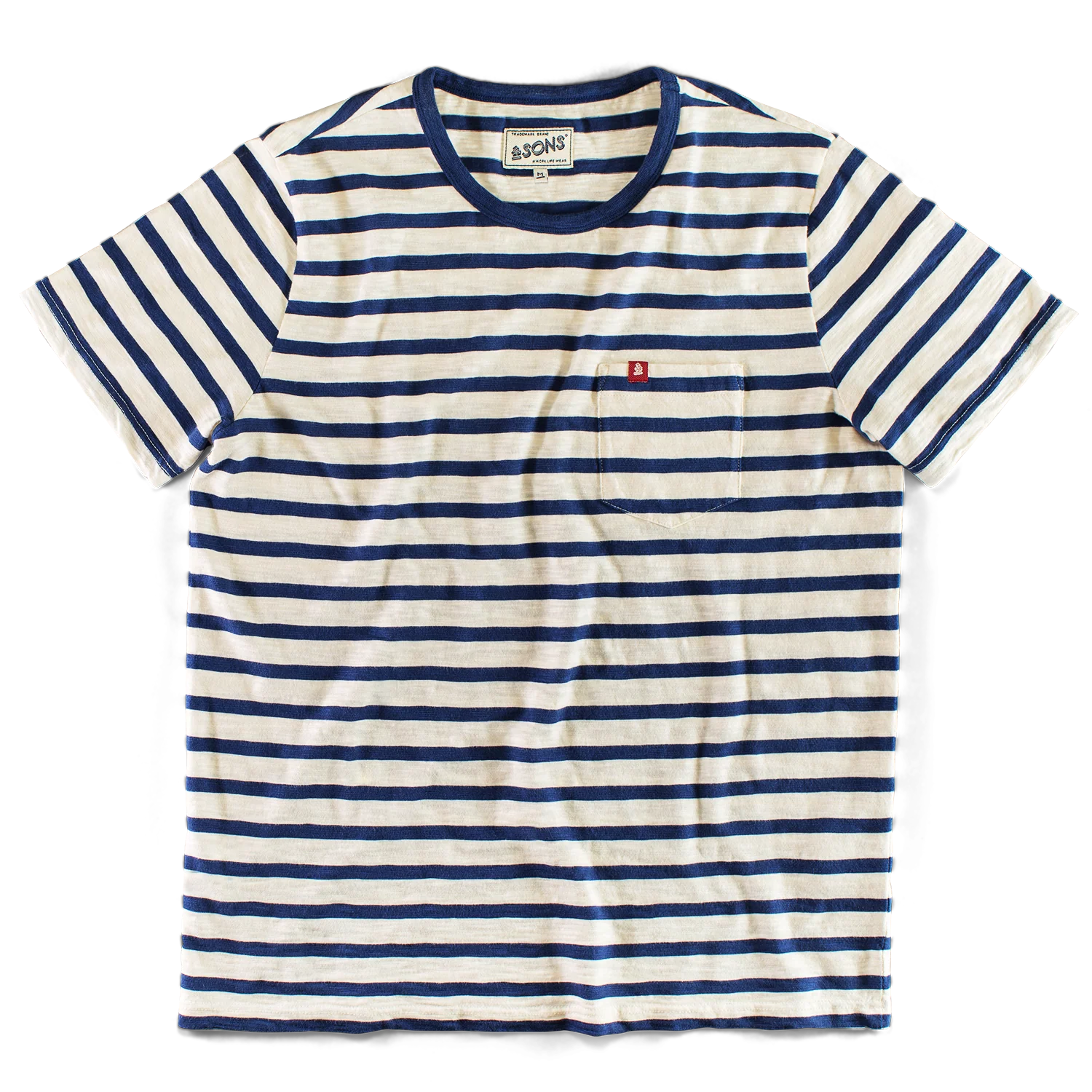 Breton Striped T Shirt Blue - Image 11