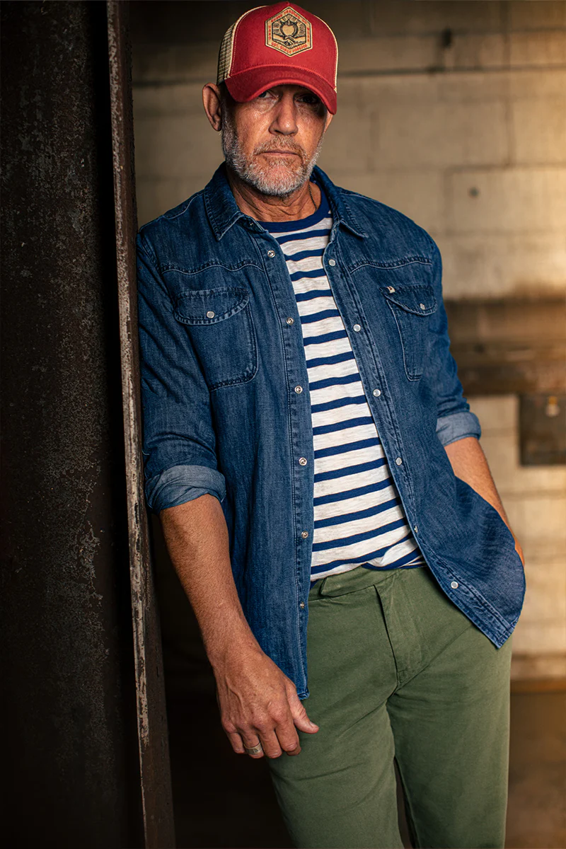 Breton Striped T Shirt Blue - Image 7