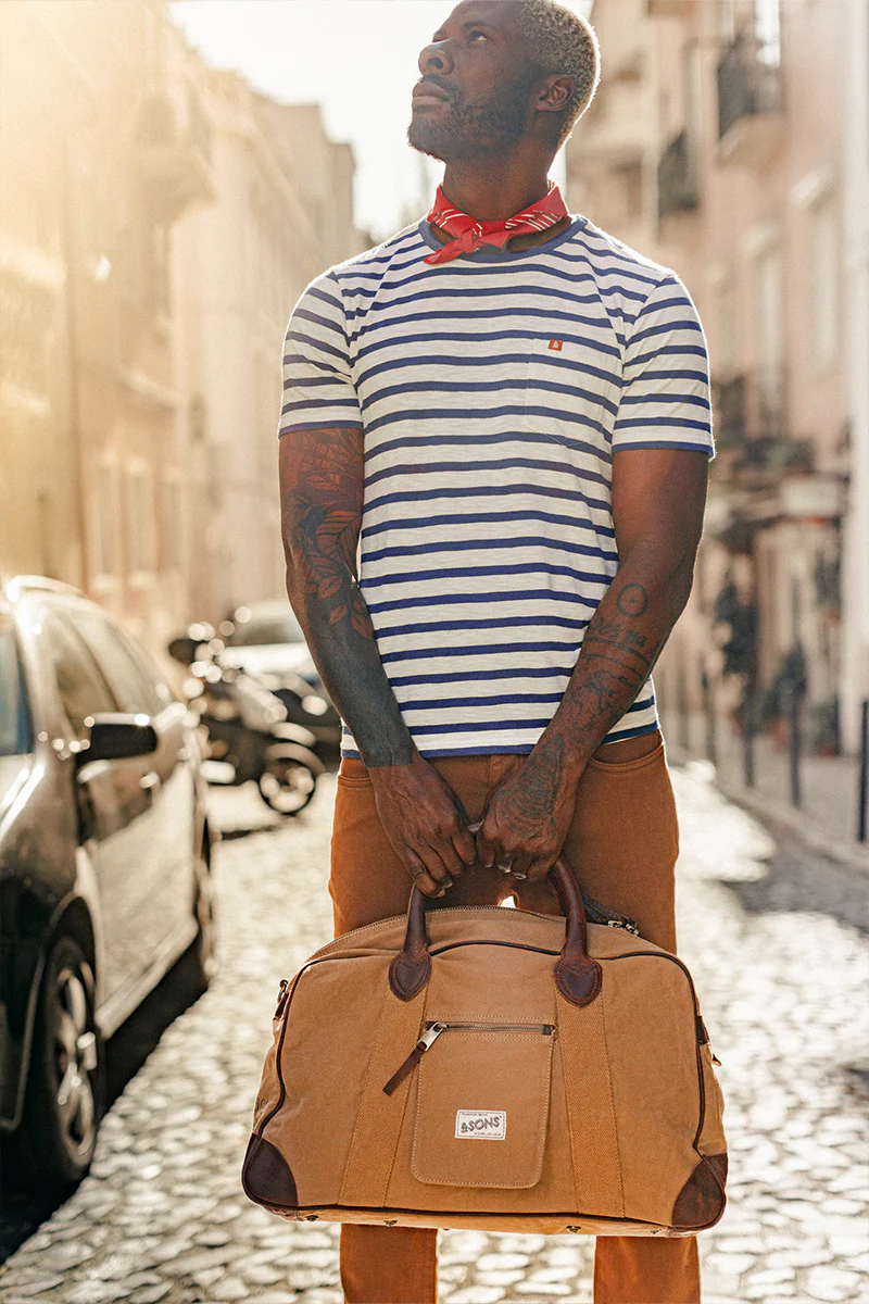 Breton Striped T Shirt Blue - Image 8