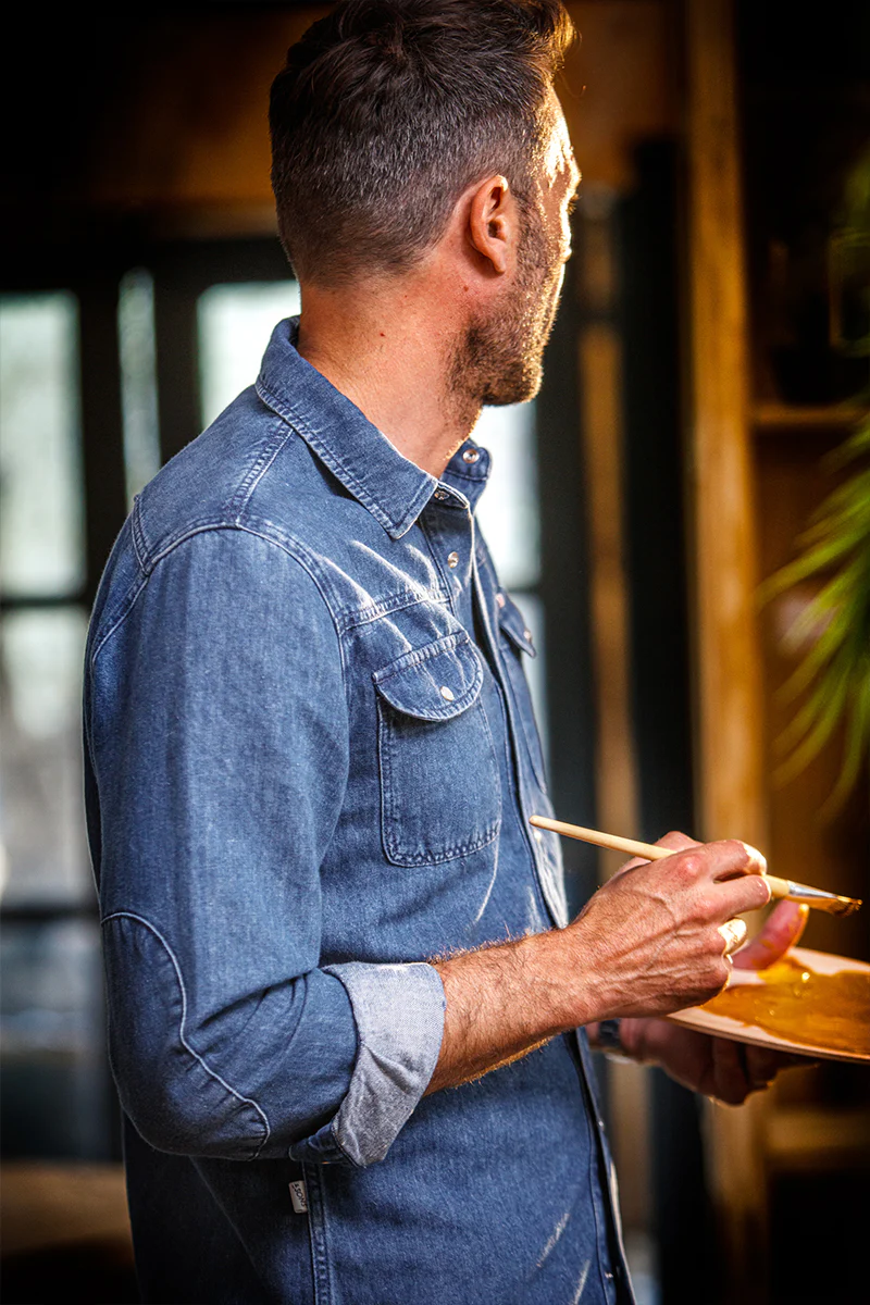 Sunday Shirt Light Denim - Image 11