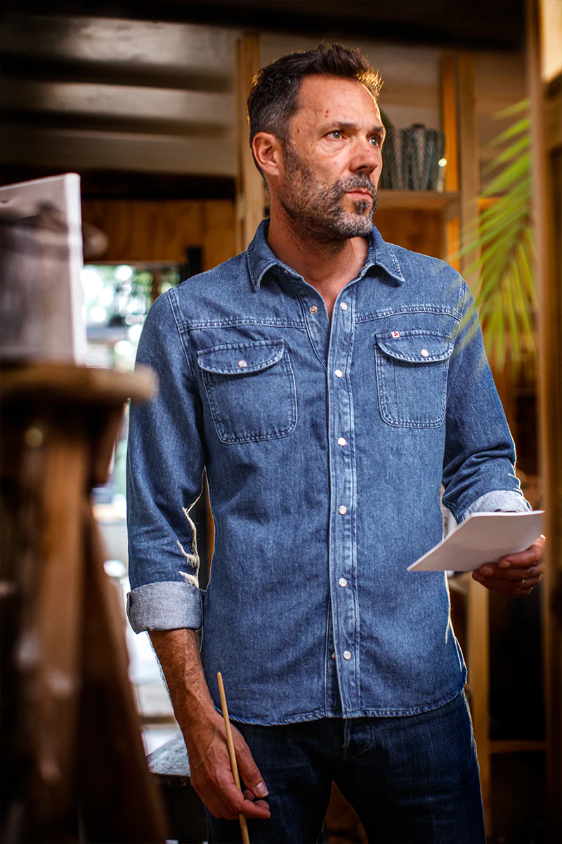 Sunday Shirt Light Denim - Image 7