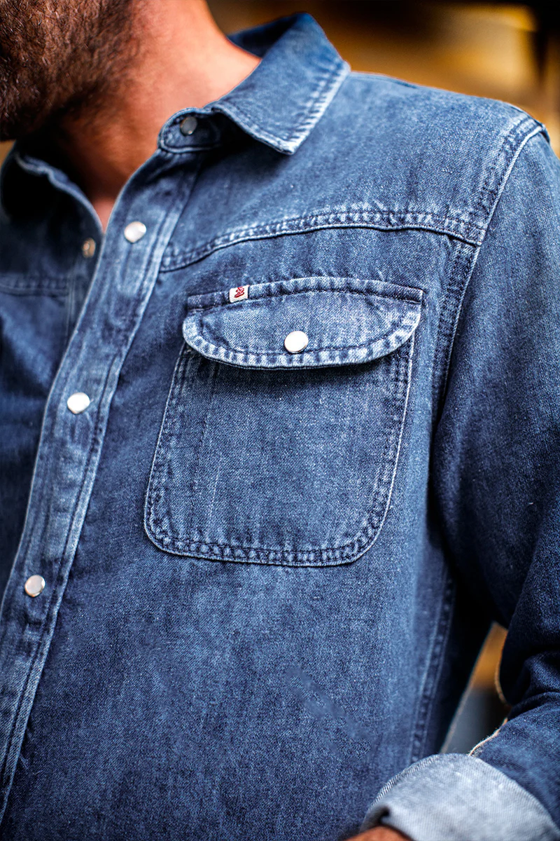 Sunday Shirt Light Denim - Image 8