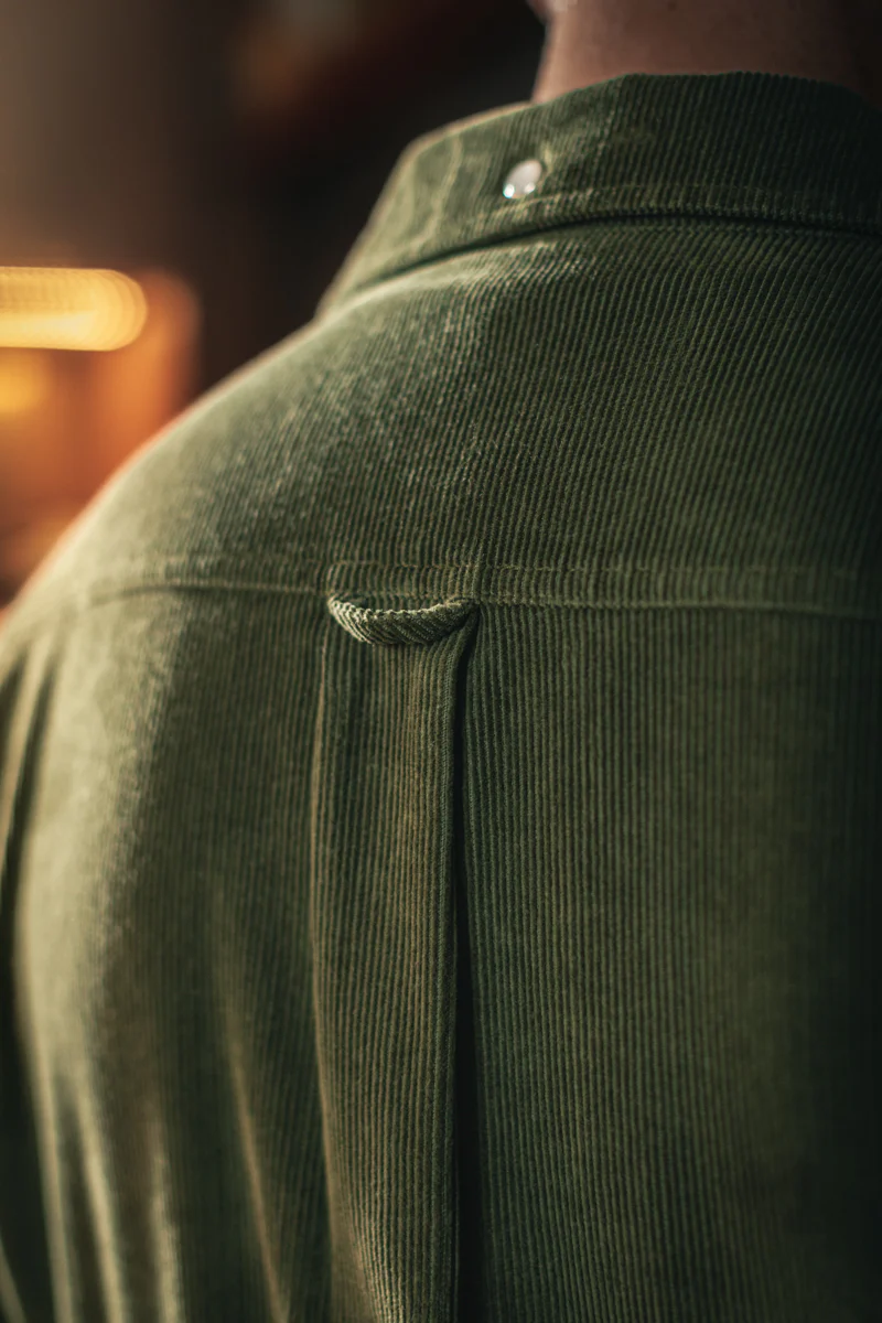 &SONS Sunday Shirt Corduroy Army Green - Image 10