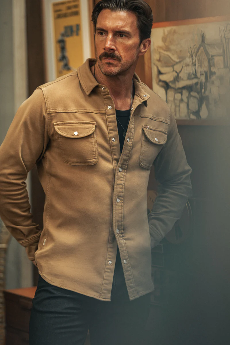 Sunday Shirt Dark Tan - Image 3