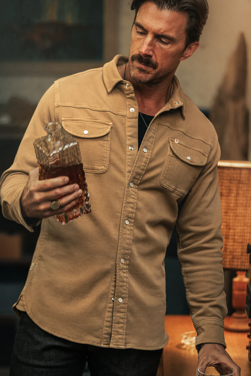 Sunday Shirt Dark Tan - Image 4
