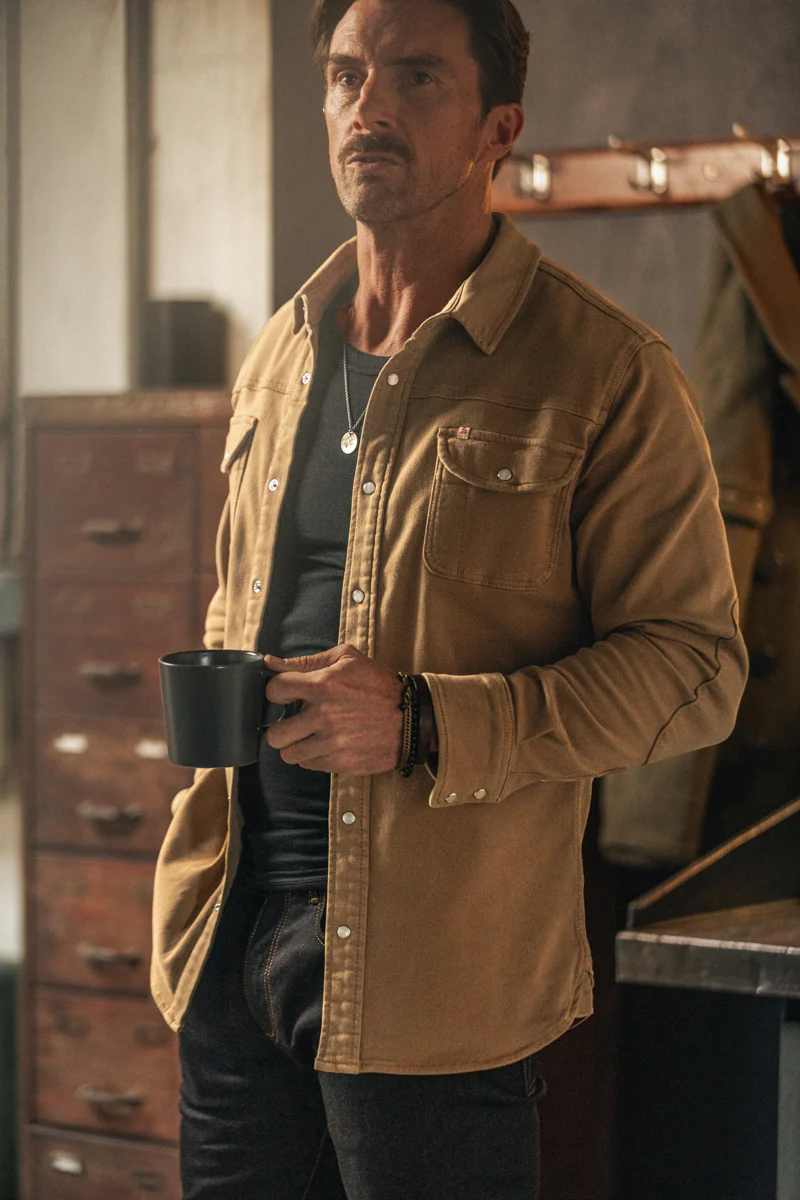 Sunday Shirt Dark Tan - Image 6