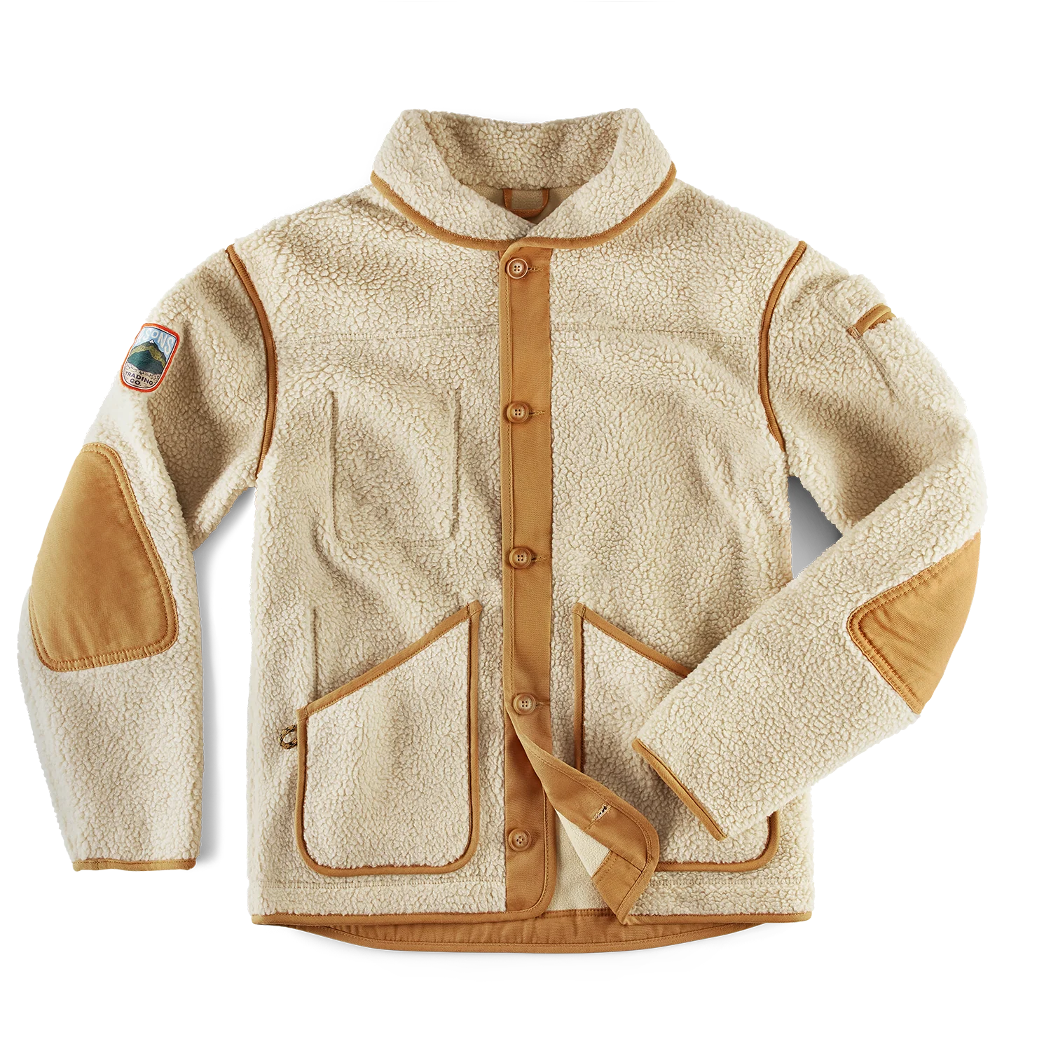 &SONS Takin Fleece Jacket Natural - Image 14