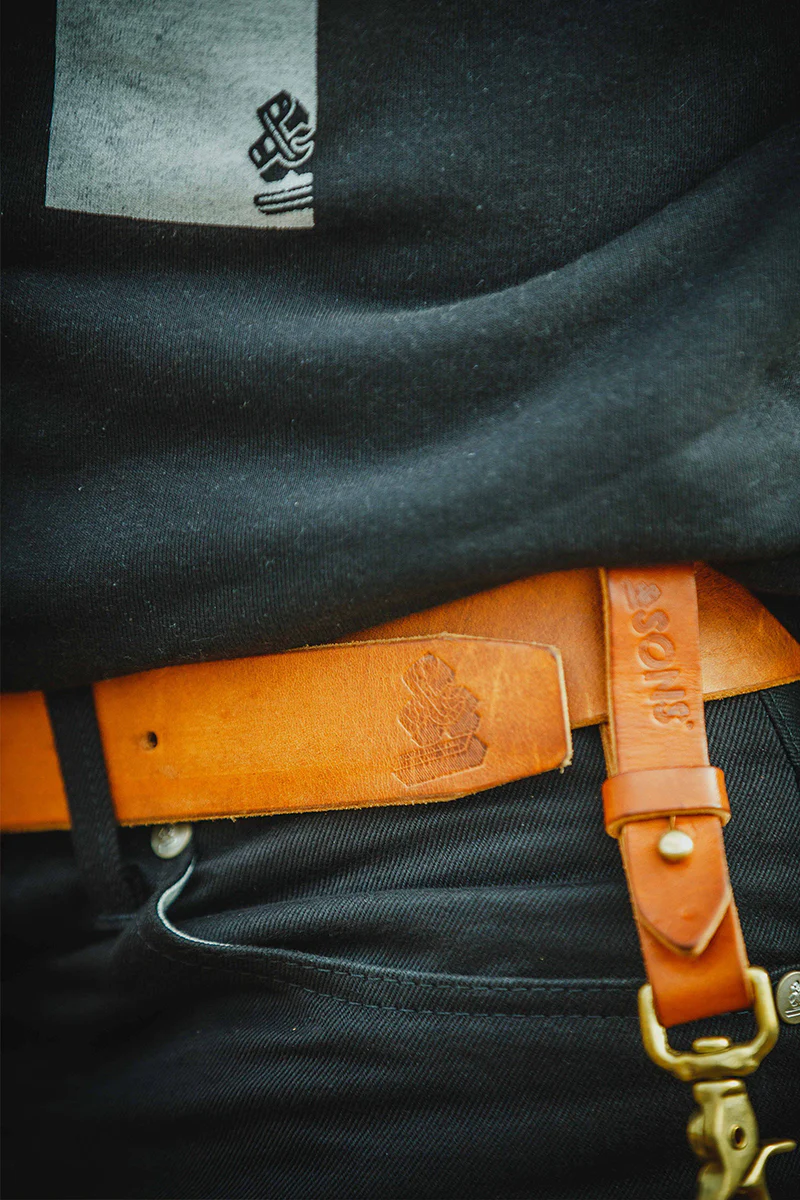 &SONS Tan Leather Belt - Image 3