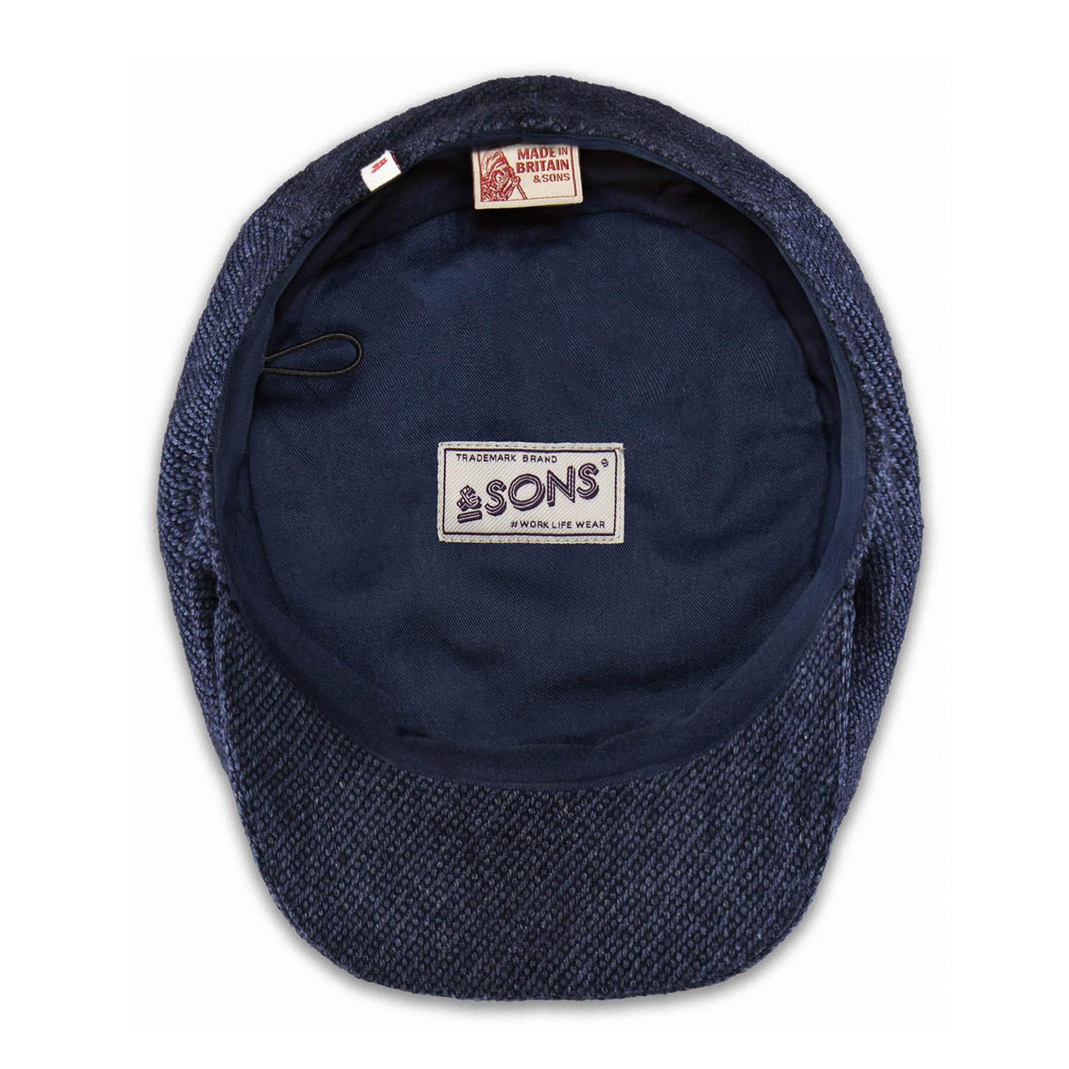 The London Baker Boy Hat- Blue Indigo - Image 4