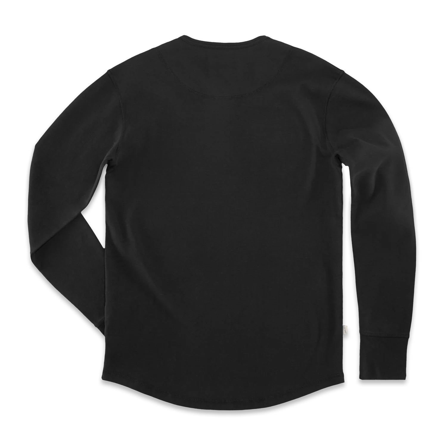 The New Elder Henley Shirt Black - Image 8