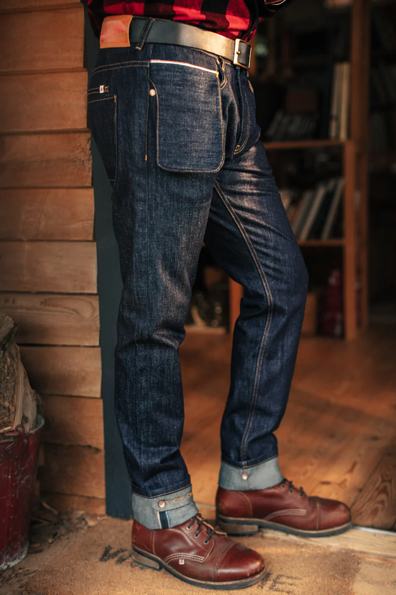 The New Frontier 14oz Selvedge Anti-bac Raw Denim Jeans - Image 3