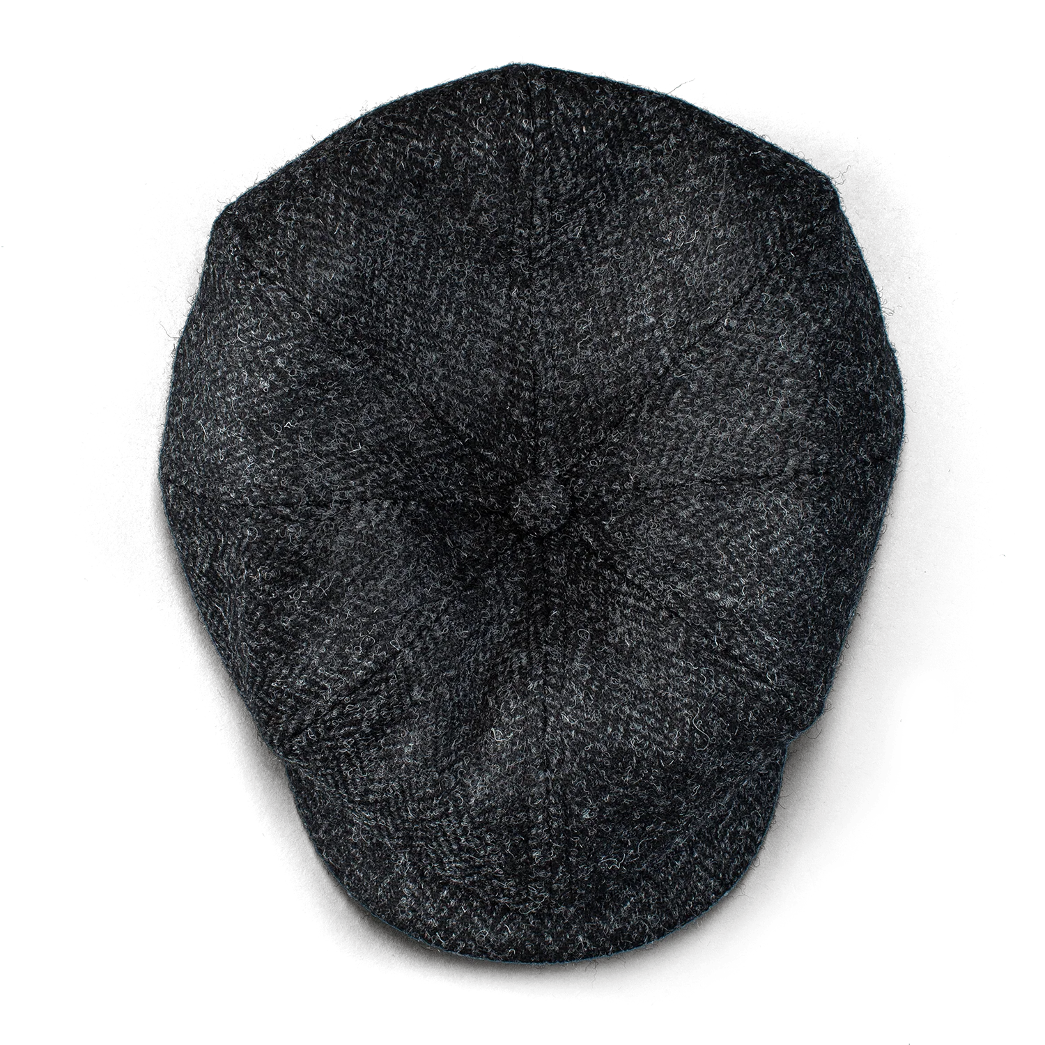 Thompson Baker Boy Hat- Black Herringbone - Image 4