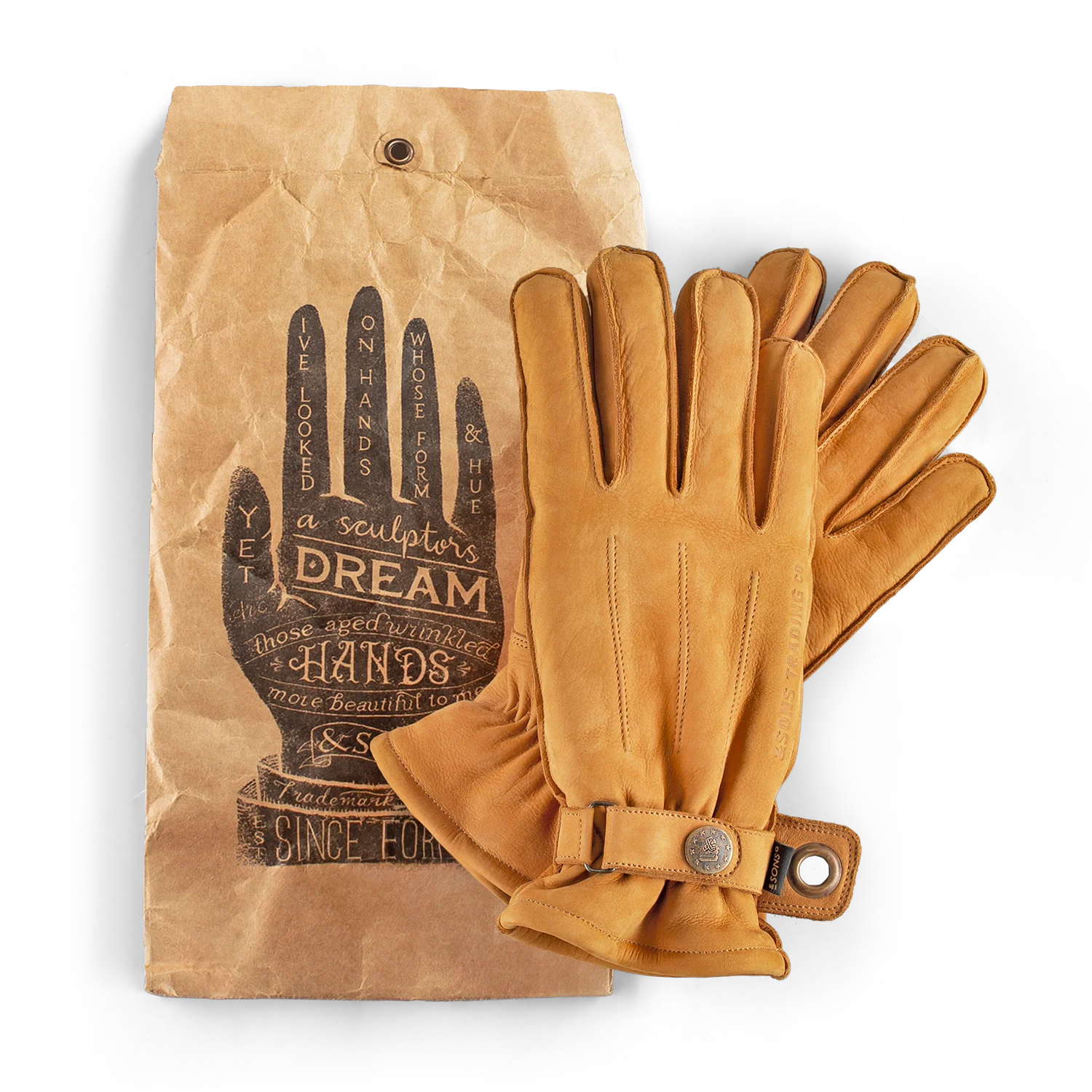 &SONS Timber Gloves Tan - Image 8