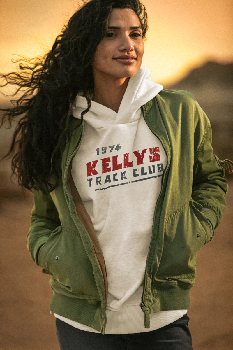 Damsons Track Club Relaxed Hoodie Raw - Image 3