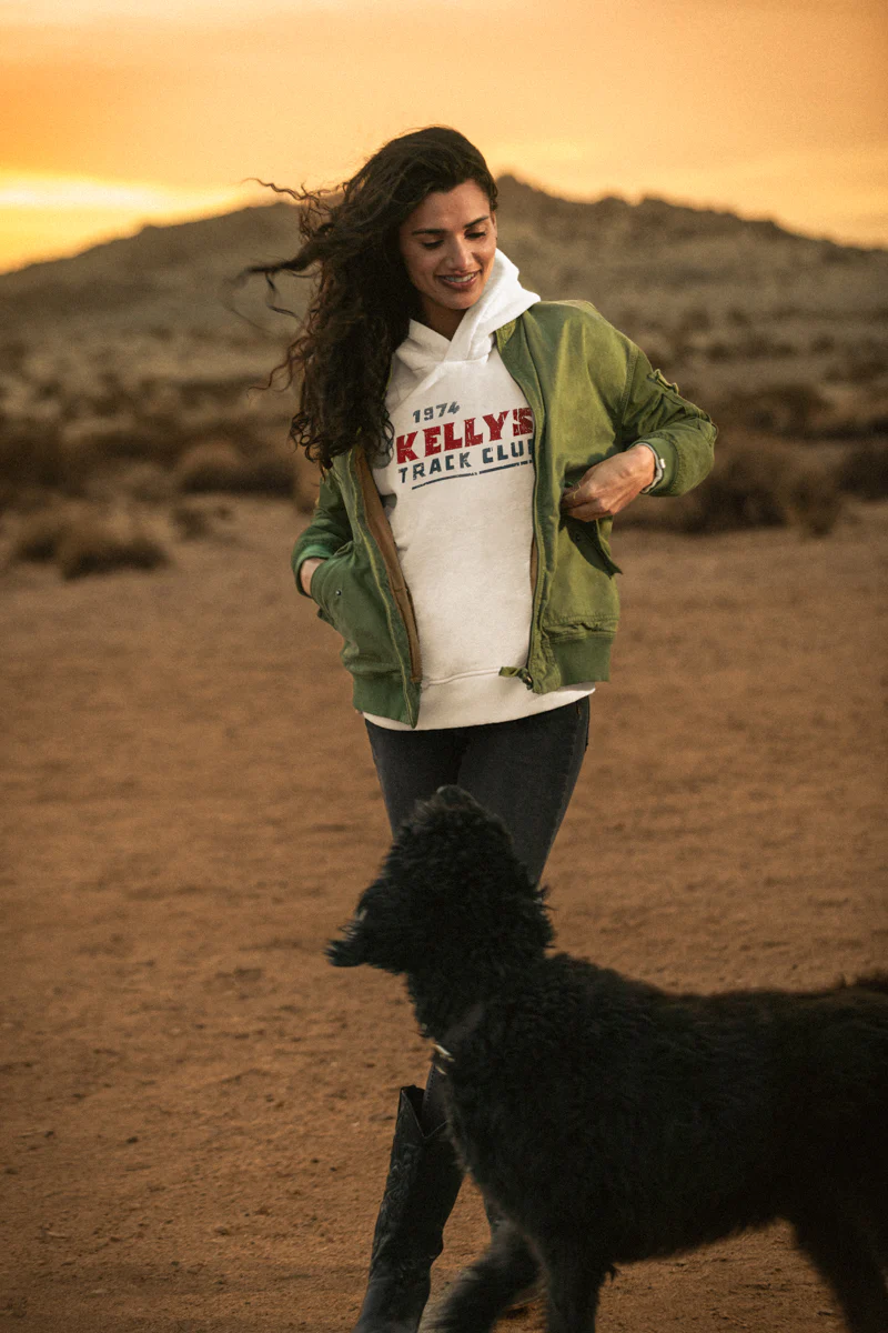 Damsons Track Club Relaxed Hoodie Raw - Image 4