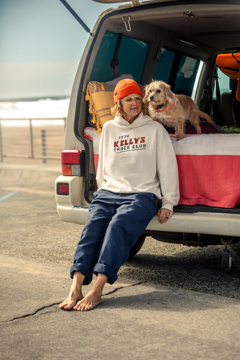 Damsons Track Club Relaxed Hoodie Raw - Image 5