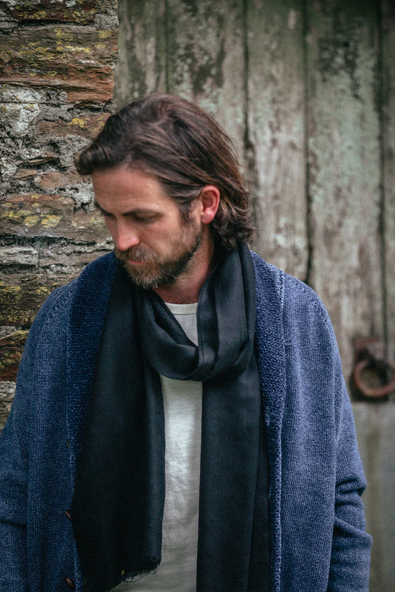 &SONS Turner Cardigan Indigo - Image 6