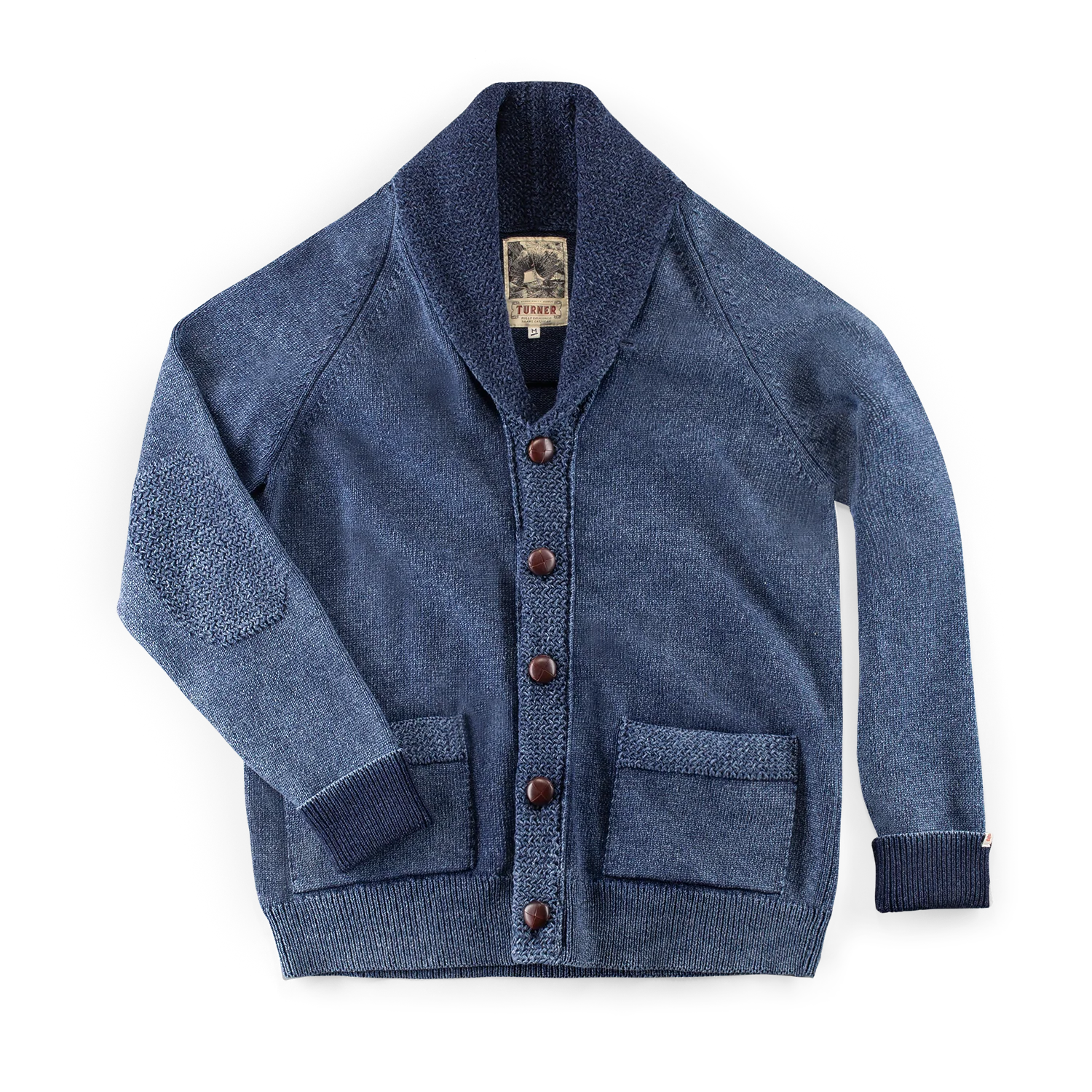 &SONS Turner Cardigan Indigo - Image 9