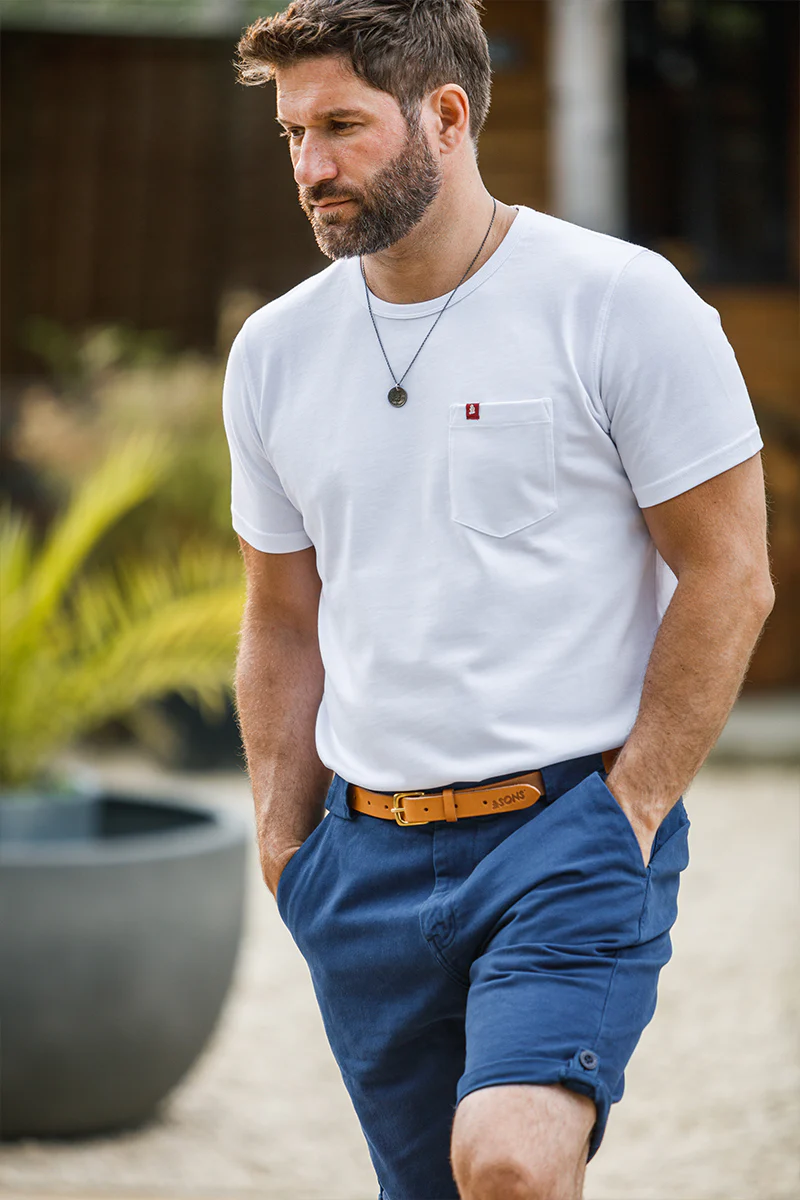 Virgil Chino Shorts Indigo Blue - Image 3