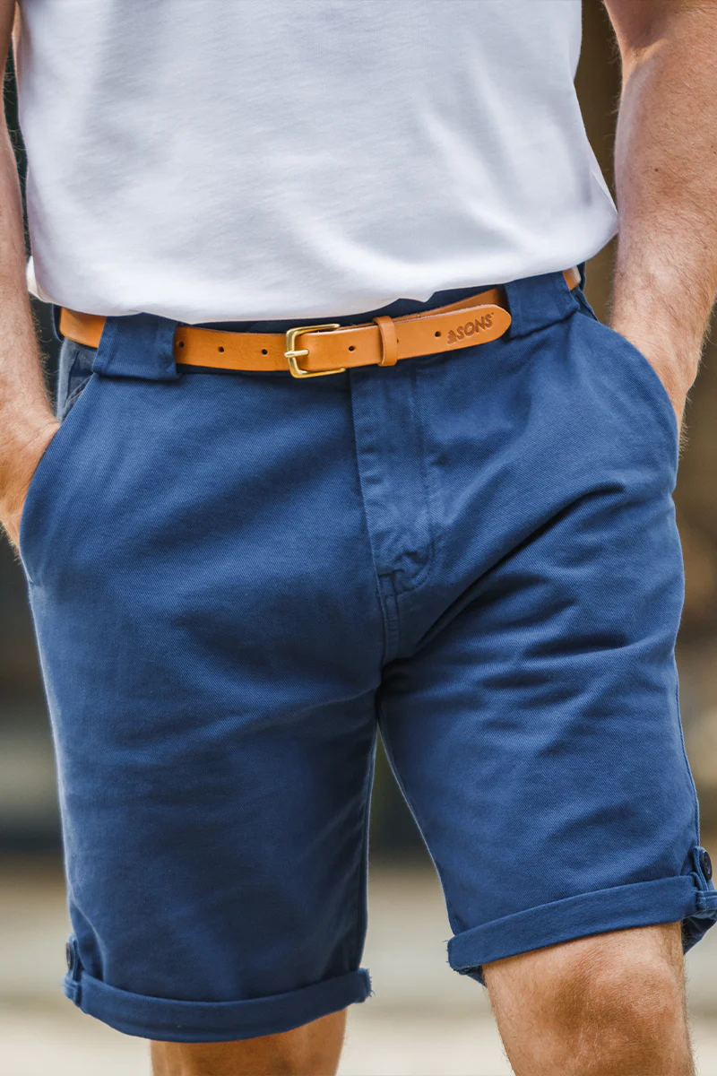 Virgil Chino Shorts Indigo Blue - Image 4