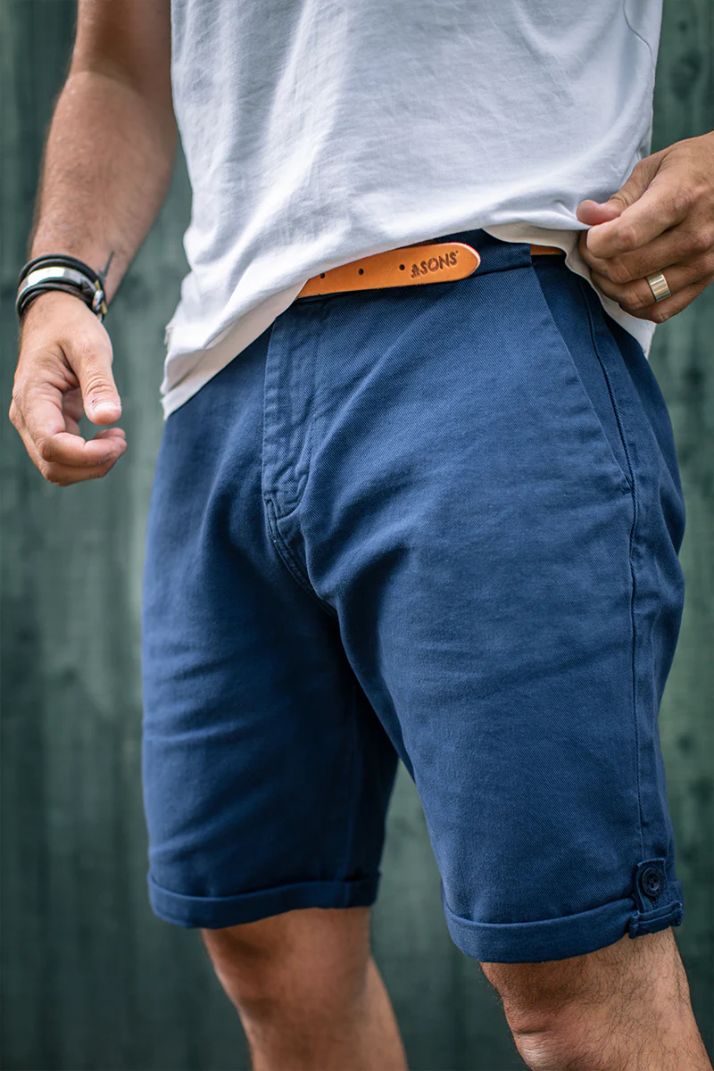 Virgil Chino Shorts Indigo Blue - Image 5