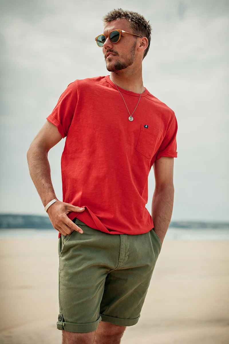 Virgil Chino Shorts Army Green - Image 6