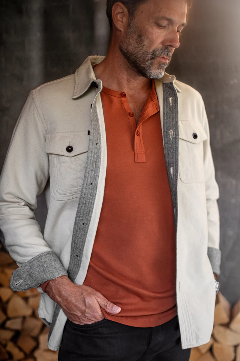 &SONS Washburn Shirt Off White - Image 3