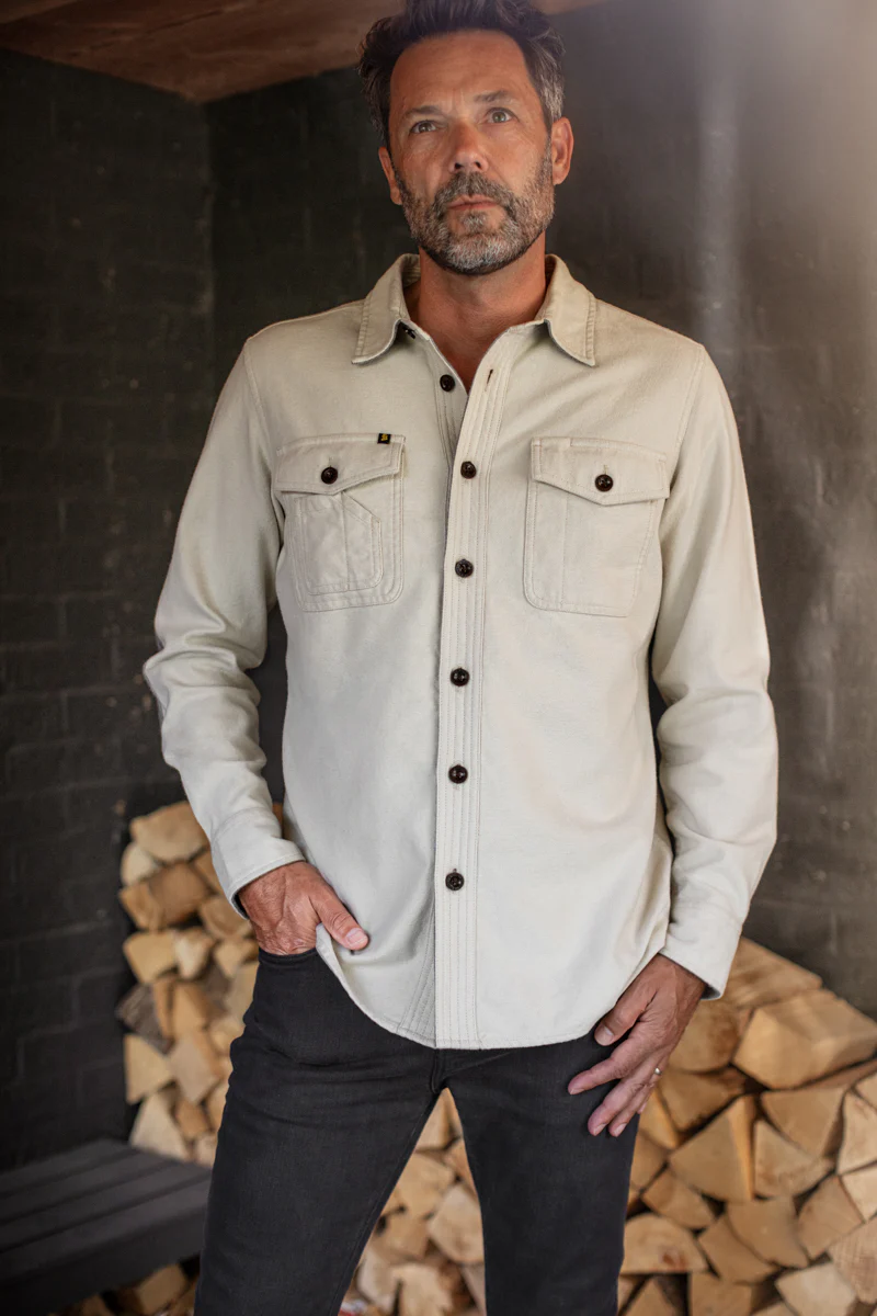 &SONS Washburn Shirt Off White - Image 4