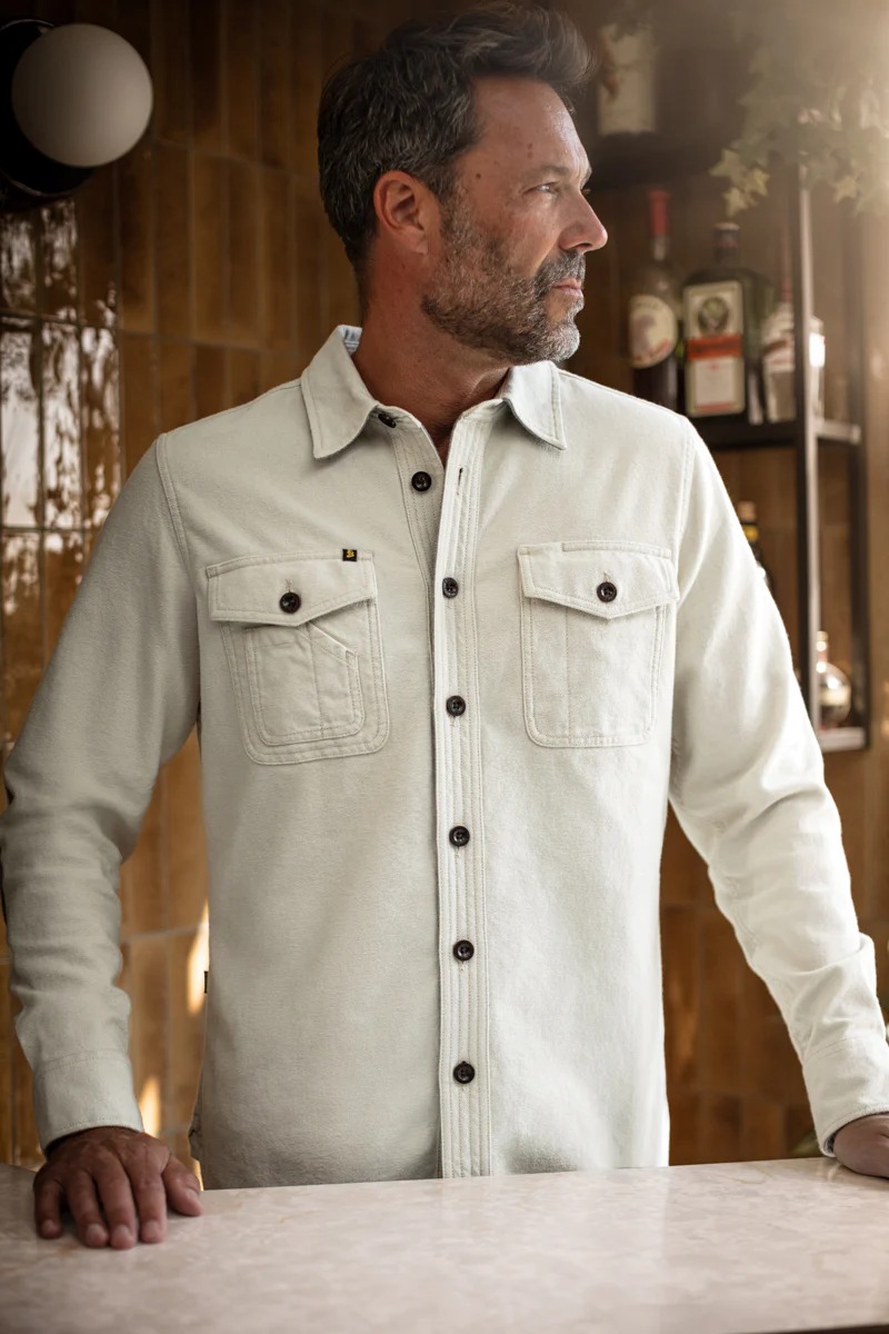 &SONS Washburn Shirt Off White - Image 7