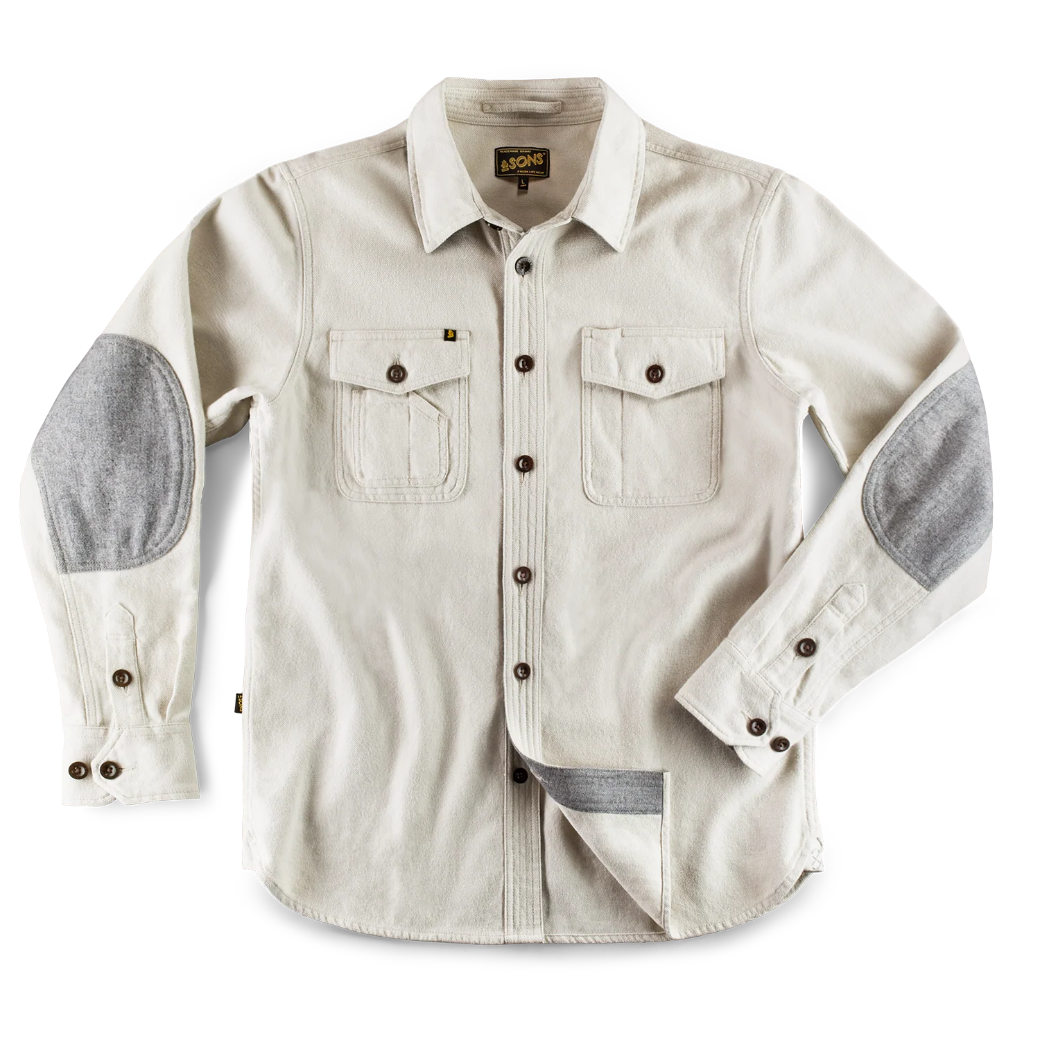 &SONS Washburn Shirt Off White - Image 8