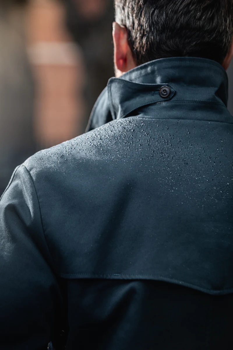 &SONS Woodward Raincoat Navy - Image 10