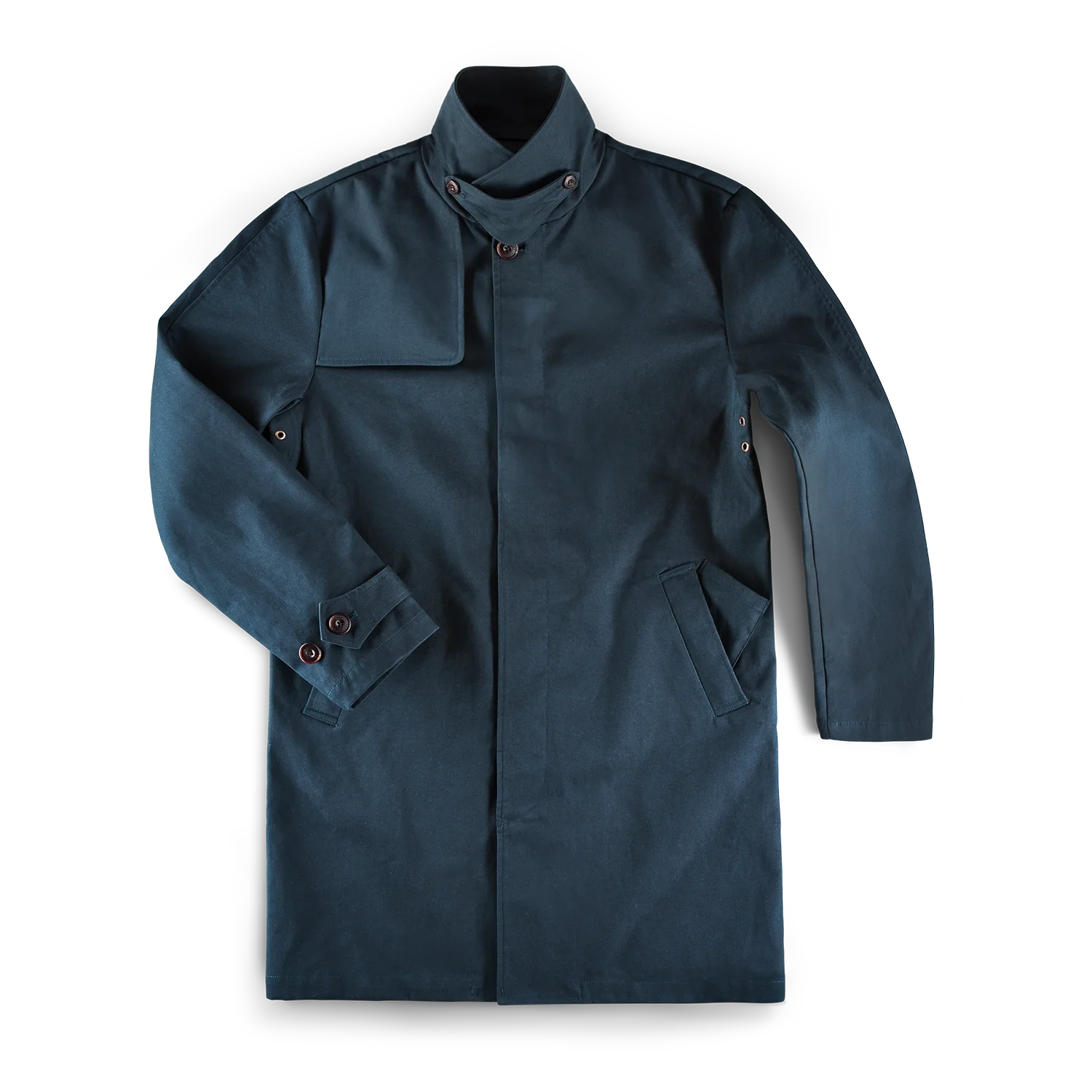 &SONS Woodward Raincoat Navy - Image 15
