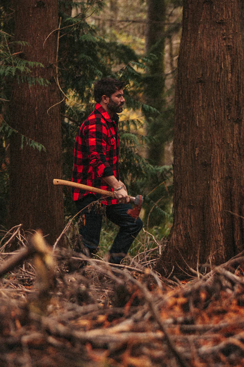 YUKON Flannel Field Shirt Red - Image 4