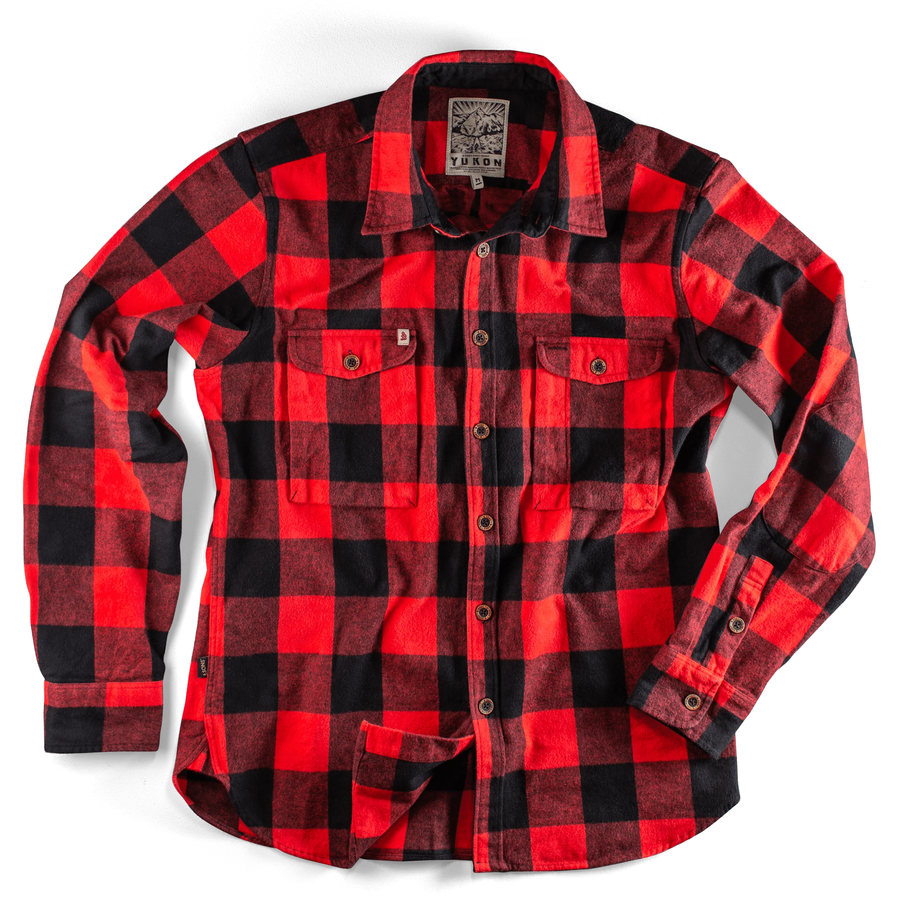 YUKON Flannel Field Shirt Red - Image 9