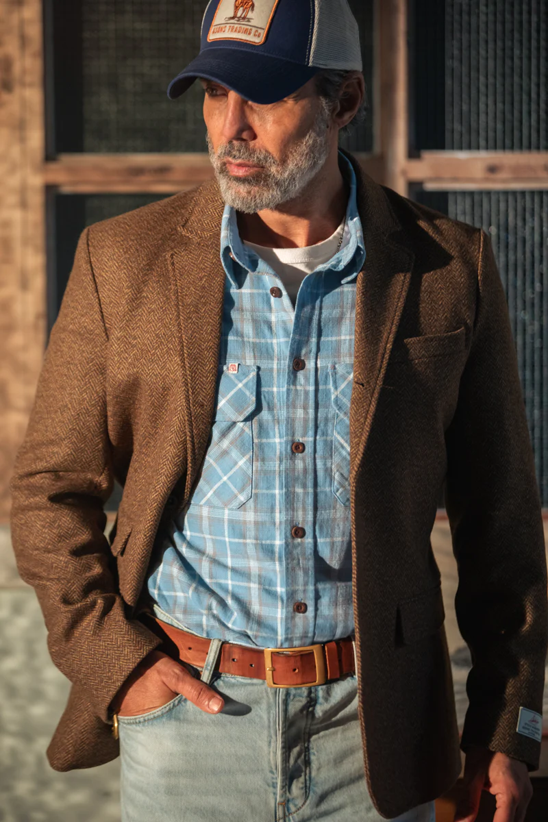 McQueen Stockman Shirt Blue Check - Image 5