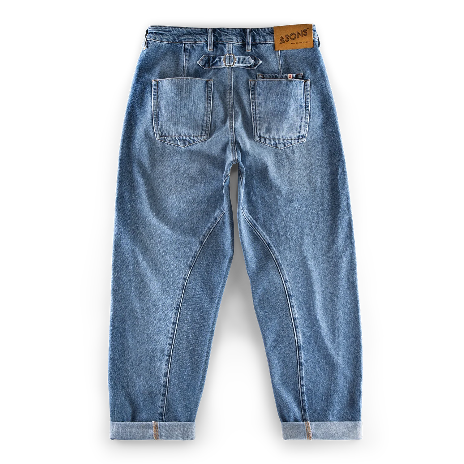 &SONS Switchback Jean Washed Indigo Blue - Image 11
