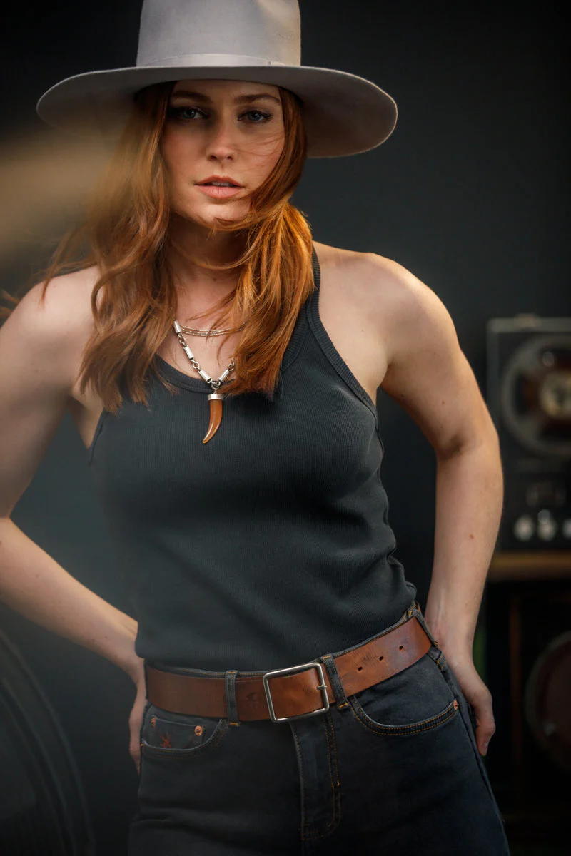 Damsons Tank Racer Vest Black - Image 3