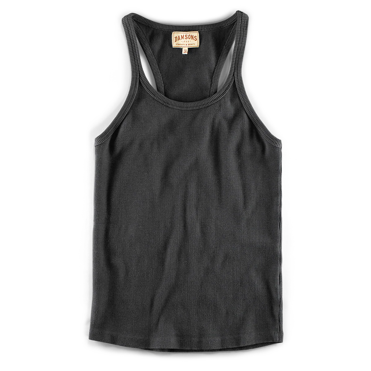 Damsons Tank Racer Vest Black - Image 5