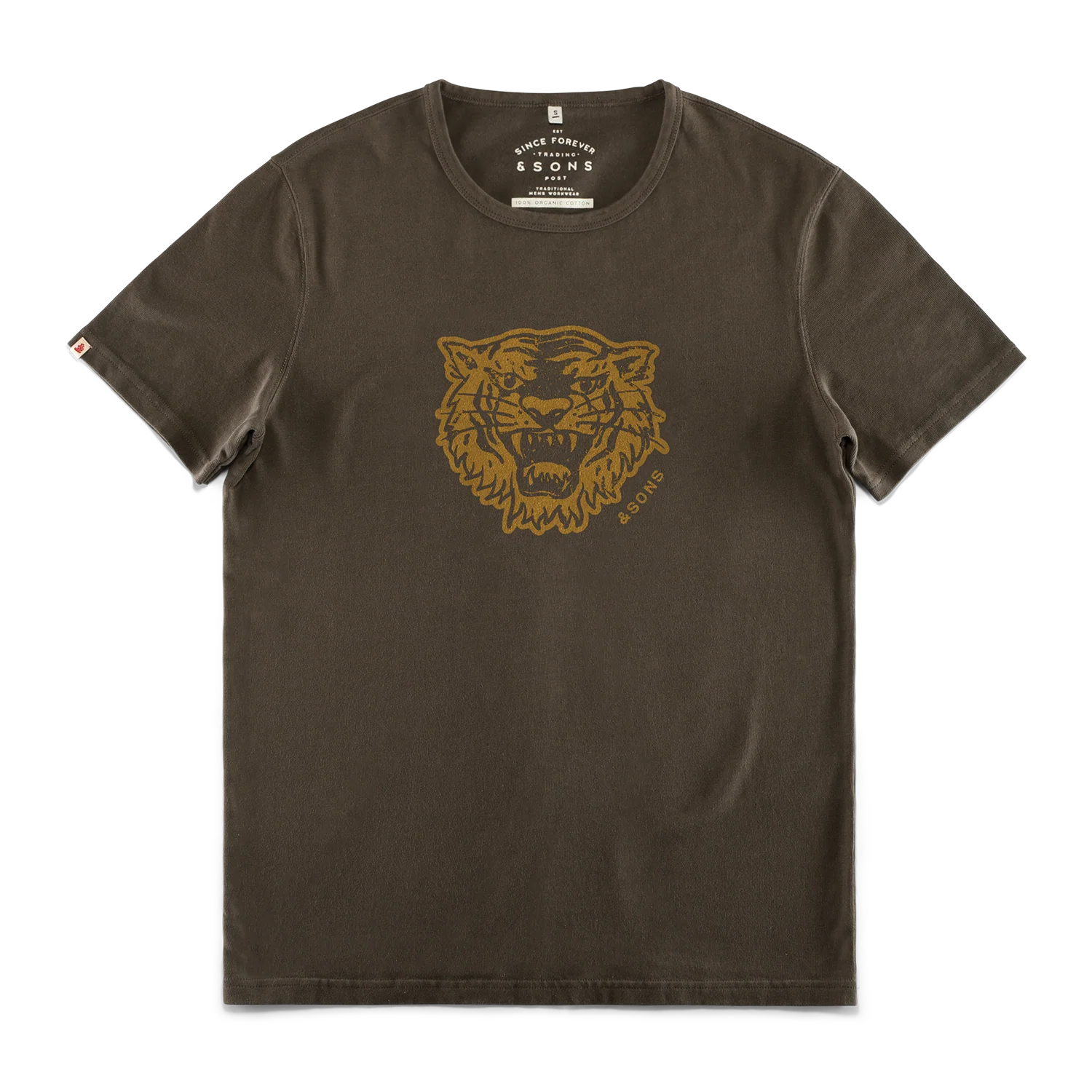 Tiger Strike T-Shirt Dark Brown - Image 6