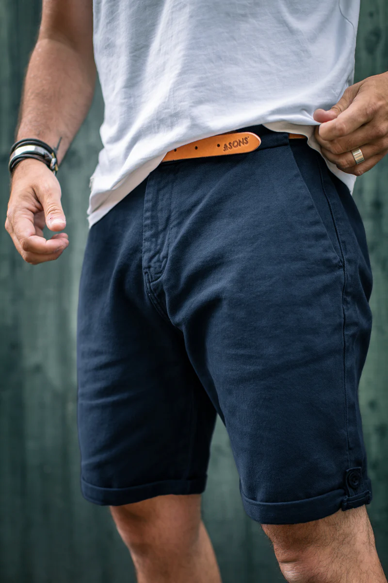 Virgil Chino Shorts Navy - Image 4