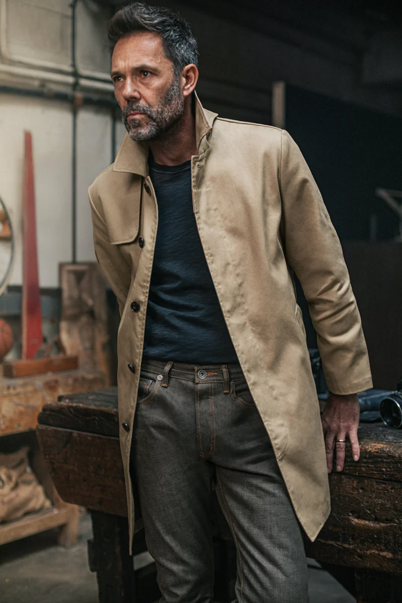 Woodward Raincoat Khaki - Image 10