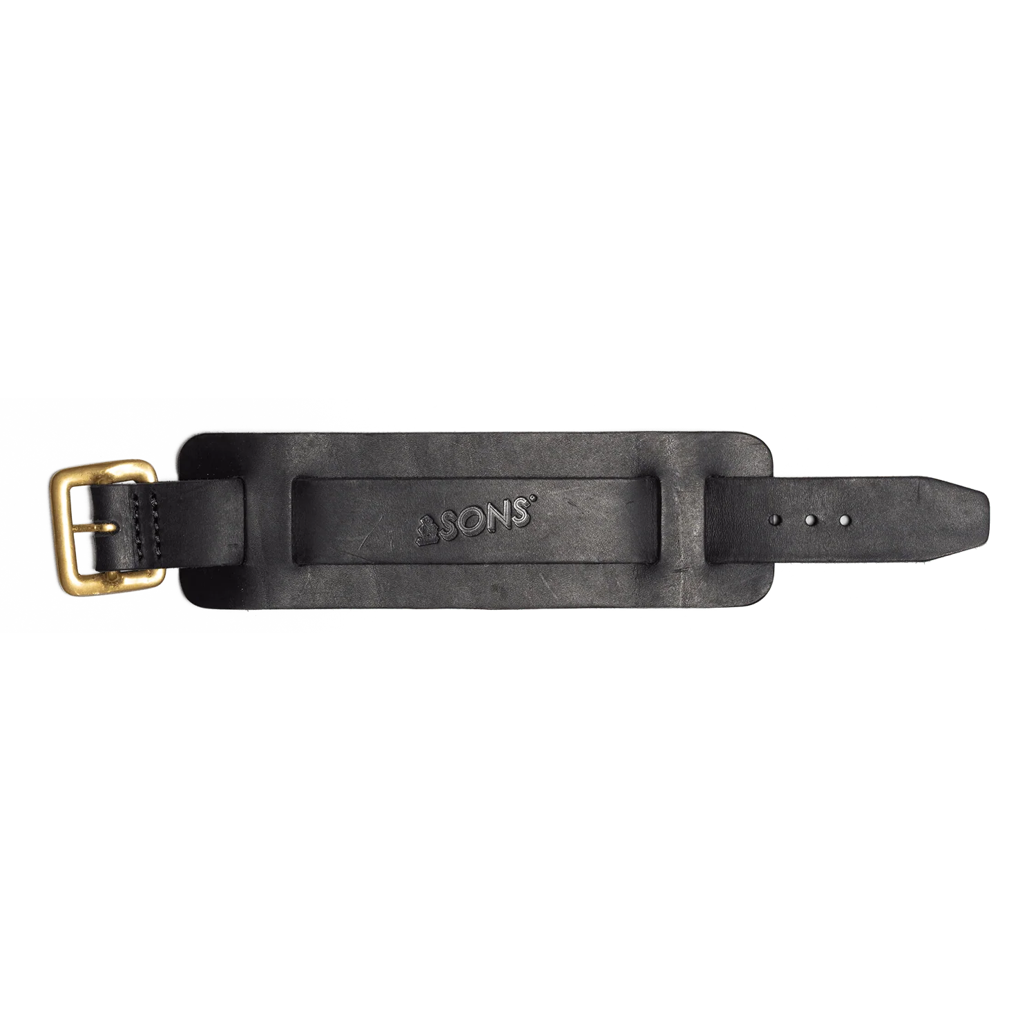 Leather Watch / Wrist Cuff Black - Image 3